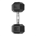 Protiskluzová fitness činka - 10 kg - černá
