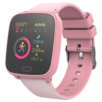 Navždy igo JW -100 vodotěsný smartwatch pro děti (Hromadné vyhovující) - růžový