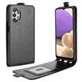 Samsung Galaxy A32 5G/M32 5G Vertikální pouzdro s držákem karty - černá