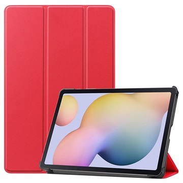 Tri -Fold Series Samsung Galaxy Tab S7 Folio Case - červená