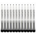 12-Pack Whiteboard Markers with Eraser - Black