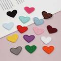 15 Pcs Colorful Heart Iron-On Patches - For Clothing & Accessories
