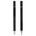 2-in-1 univerzální kapacitní dotykové displej Stylus Pen-2 ks. - Černá