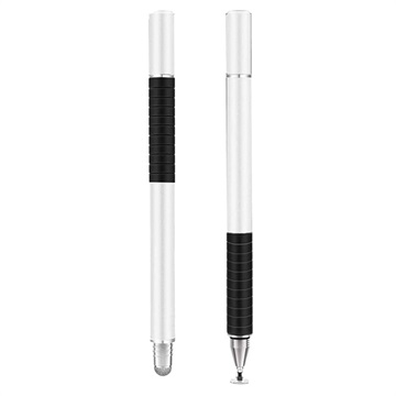 2-in-1 univerzální kapacitní dotykové displej Stylus Pen-2 ks. - Stříbrný