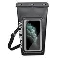 2L Waterproof Dry Bag with Touch-Screen Smartphone Pouch - Black
