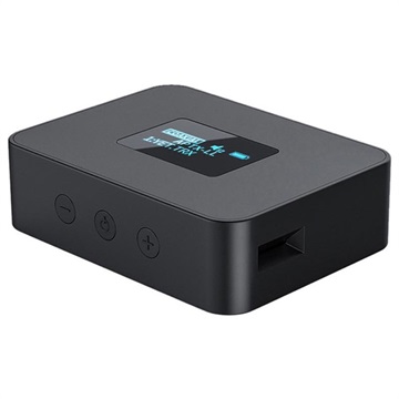 Zvukový vysílač Bluetooth 3-in-1 s LCD obrazovkou-černá