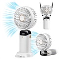 3-in-1 Mini Portable Hanging Chlareling Fan-White