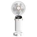 3-in-1 Mini Portable Hanging Chlareling Fan-White