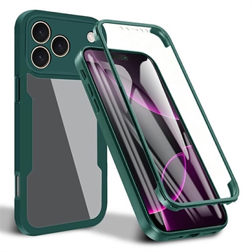iPhone 17 Pro 360 Protection Series Case - Green / Clear