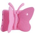 3D Butterfly Kids Nárazuvzdorné pouzdro EVA Kickstand pro iPad Pro 9.7 / Air 2 / Air - růžové