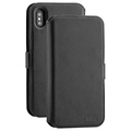 3Sixt Neowallet 2-in-1 iPhone XS Max Leather Case-černá