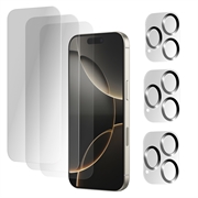 iPhone 16 Pro Tempered Glass Protection Set - 6 Pcs. - Clear