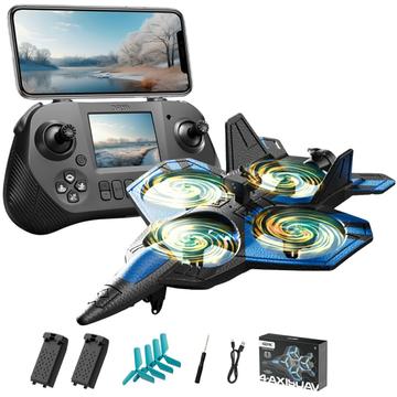 4DRC 4D-V46 HD Aerial Photography RC Airplane Drone with 32GB Memory Card - Blue