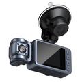 4K Dual-Lens WiFi Dash Cam with Night-Vision and 360 Rotatable Lens