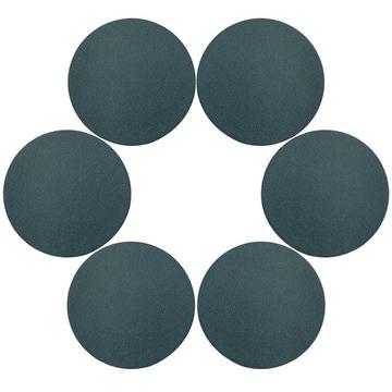 6 Pcs. Coasters in PU Leather Ø 10 cm - Dark Green