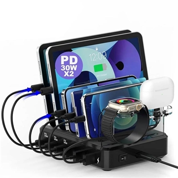 6-Port Universal Charging Station 018-3PD-2 - 110W