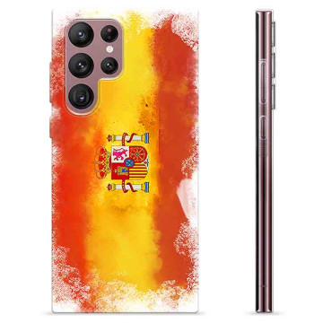 Pouzdro Samsung Galaxy S22 Ultra 5G TPU - Španělská vlajka
