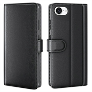 iPhone 16e Wallet Leather Case with Kickstand - Black