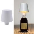Dotykové ovládání Světlo na láhev vína 3 měnící se barvy LED lampy Přenosné stolní světlo pro bar, párty - bílé