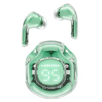 ACEFAST T8 / AT8 Crystal (2) barevná sluchátka Bluetooth Lehká bezdrátová sluchátka pro práci - zelená
