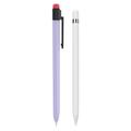 AHASTYLE PT80-1-K pro stylus Apple Pencil 2. generace Silikonový kryt proti pádu Ochranné pouzdro - fialové