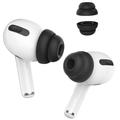 AHASTYLE PT99-2 1 pár nástavců do uší pro sluchátka Apple AirPods Pro 2 / AirPods Pro Bluetooth Silikonové krytky, velikost S - černá