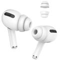 AHASTYLE PT99-2 1 pár nástavců do uší pro sluchátka Apple AirPods Pro 2 / AirPods Pro Bluetooth Silikonové krytky, velikost S - bílé