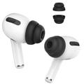 AHASTYLE PT99-2 1 pár pro Apple AirPods Pro 2 / AirPods Pro Silikonové koncovky do uší Bluetooth krytky sluchátek, velikost M - černá