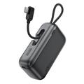 Acefast M27-10000 Mini Power Bank 10000mAh with USB-C Cable - 22.5W - Black