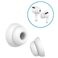 Ahastyle PT99-2 AirPods Pro Silikonové Ušní Koncovky - S, M, L - Bílé