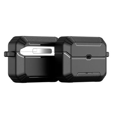 AirPods Pro 3 Dux Ducis Pecs Case with Stand and Alloy Hook - Black
