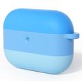 AirPods Pro 3 Gradient Shockproof Silicone Case with Carabiner - Blue