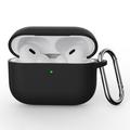 AirPods Pro 3 Silicone Case with Carabiner - Black