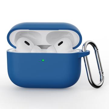 AirPods Pro 3 Silicone Case with Carabiner - Dark Blue