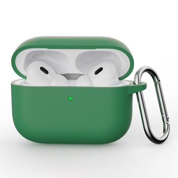 AirPods Pro 3 Silicone Case with Carabiner - Green