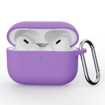 AirPods Pro 3 Silicone Case with Carabiner - Purple
