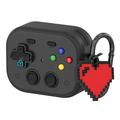 AirPods Pro 3 Vintage Game Console Style Plastic Case with Heart Pendant