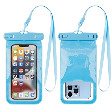 Airbag Protection IPX8 Waterproof TPU Case - 7.2" - Blue