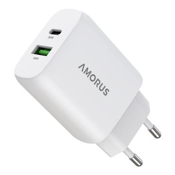 Amorus 30W GaN Fast Wall Charger - White