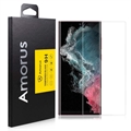 Ochranné tvrzené tvrzené sklo v plné velikosti pro Samsung Galaxy S22 Ultra 5G Amorus 3D
