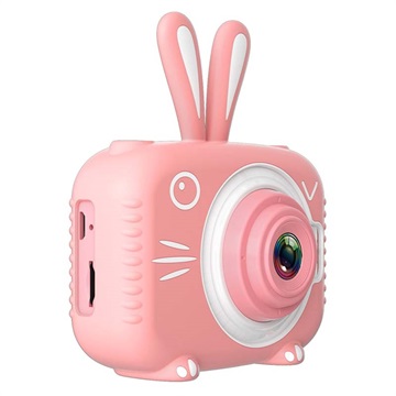 Tvar zvířat Kids 20MP Digitální fotoaparát x5 (Otevřený box vyhovující) - Králík / růžový