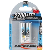 ANSMANN Energy AA type Batterier til generelt brug (genopladelige) 2700mAh - 2 Ks