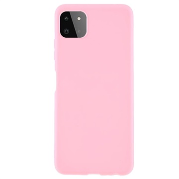 Anti -Fingerprint Matte Samsung Galaxy A22 5G, Galaxy F42 5G TPU pouzdro - Pink