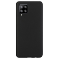 Matné Pouzdro TPU na Samsung Galaxy A42 5G Proti Otiskům Prstů - Černé