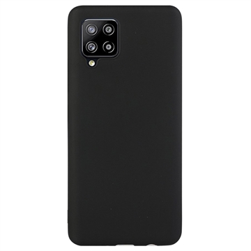 Matné Pouzdro TPU na Samsung Galaxy A42 5G Proti Otiskům Prstů - Černé
