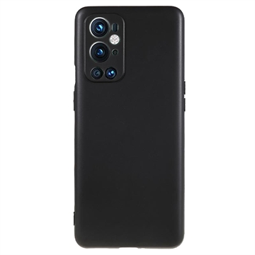 Matné Pouzdro TPU na OnePlus 9 Pro Proti Otiskům Prstů - Černé