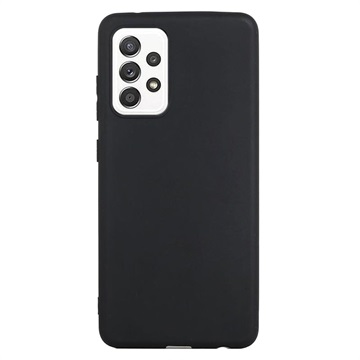 Anti -Fingerprint Matte Samsung Galaxy A73 5G TPU Case - Black