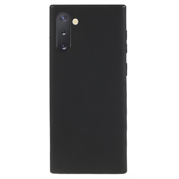 Matné Pouzdro TPU na Samsung Galaxy Note10 Proti Otiskům Prstů - Černé