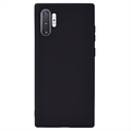 Matné Pouzdro TPU na Samsung Galaxy Note10+ Proti Otiskům Prstů - Černé