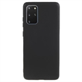 Matné Pouzdro TPU na Samsung Galaxy S20+ Proti Otiskům Prstů - Černé